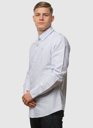 Stripe Oxford Shirt - Sky Blue