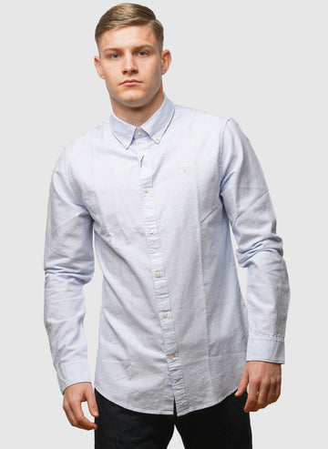 Stripe Oxford Shirt - Sky Blue