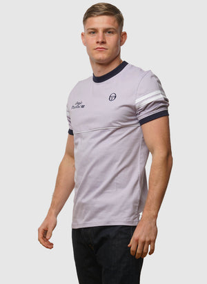 Orion Davis T-Shirt - Thistle/Maritime Blue/White