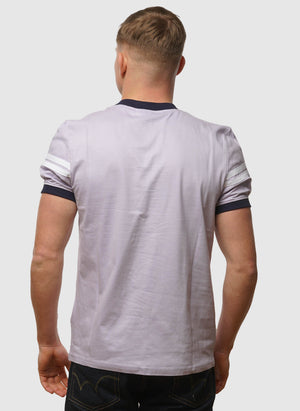 Orion Davis T-Shirt - Thistle/Maritime Blue/White