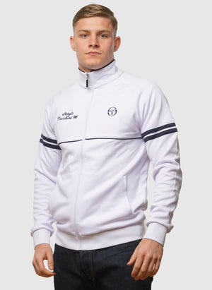 Orion Davis Track Top - White/Maritime Blue