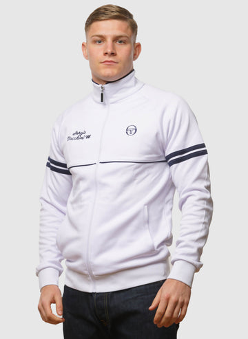 Orion Davis Track Top - White/Maritime Blue