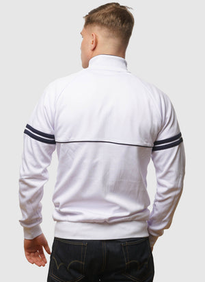 Orion Davis Track Top - White/Maritime Blue