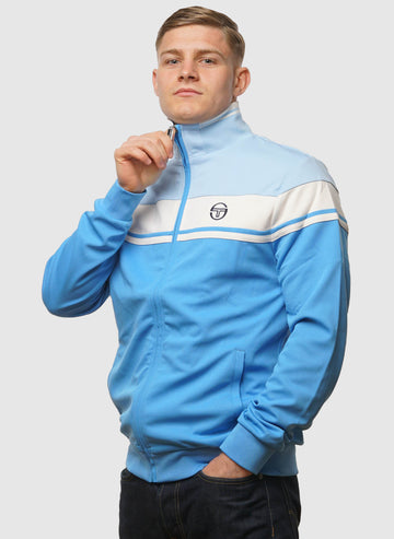 Damarindo Track Top - Azure Blue/Gardenia