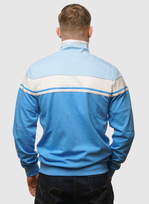 Damarindo Track Top - Azure Blue/Gardenia