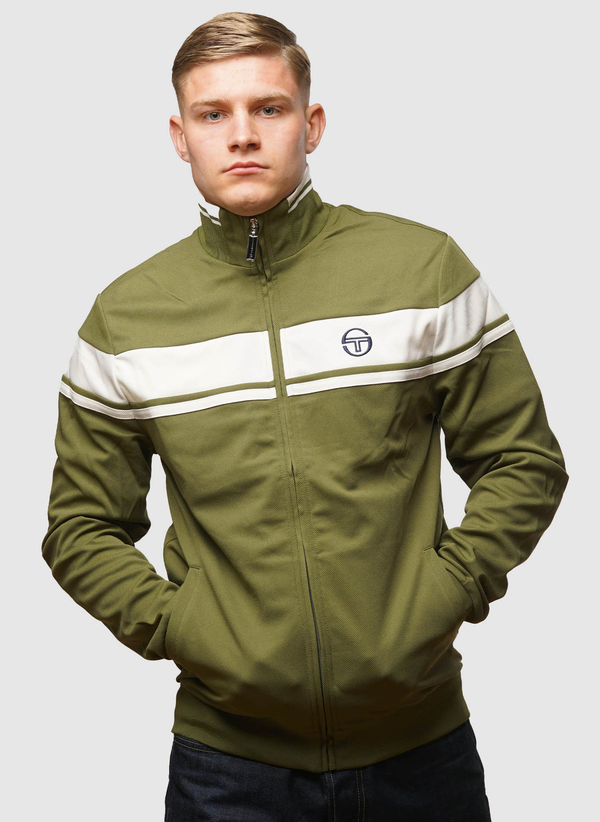 Damarindo Track Top - Sphagnum/Gardenia