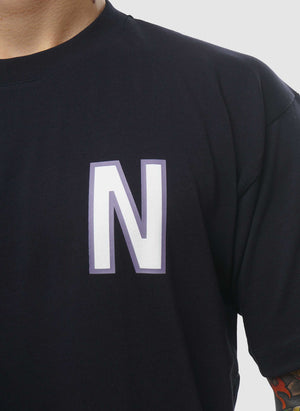 Simon Loose Large N T-Shirt - Dark Navy
