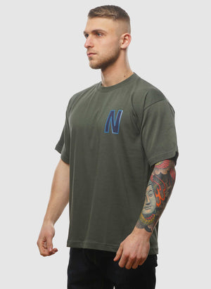 Simon Loose Large N T-Shirt - Spruce Green