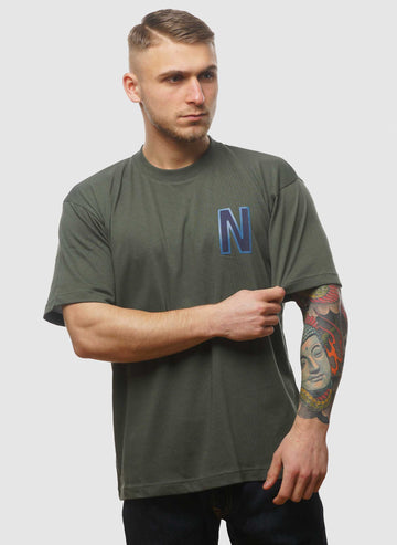 Simon Loose Large N T-Shirt - Spruce Green
