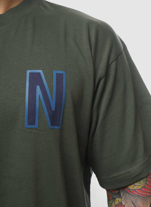 Simon Loose Large N T-Shirt - Spruce Green
