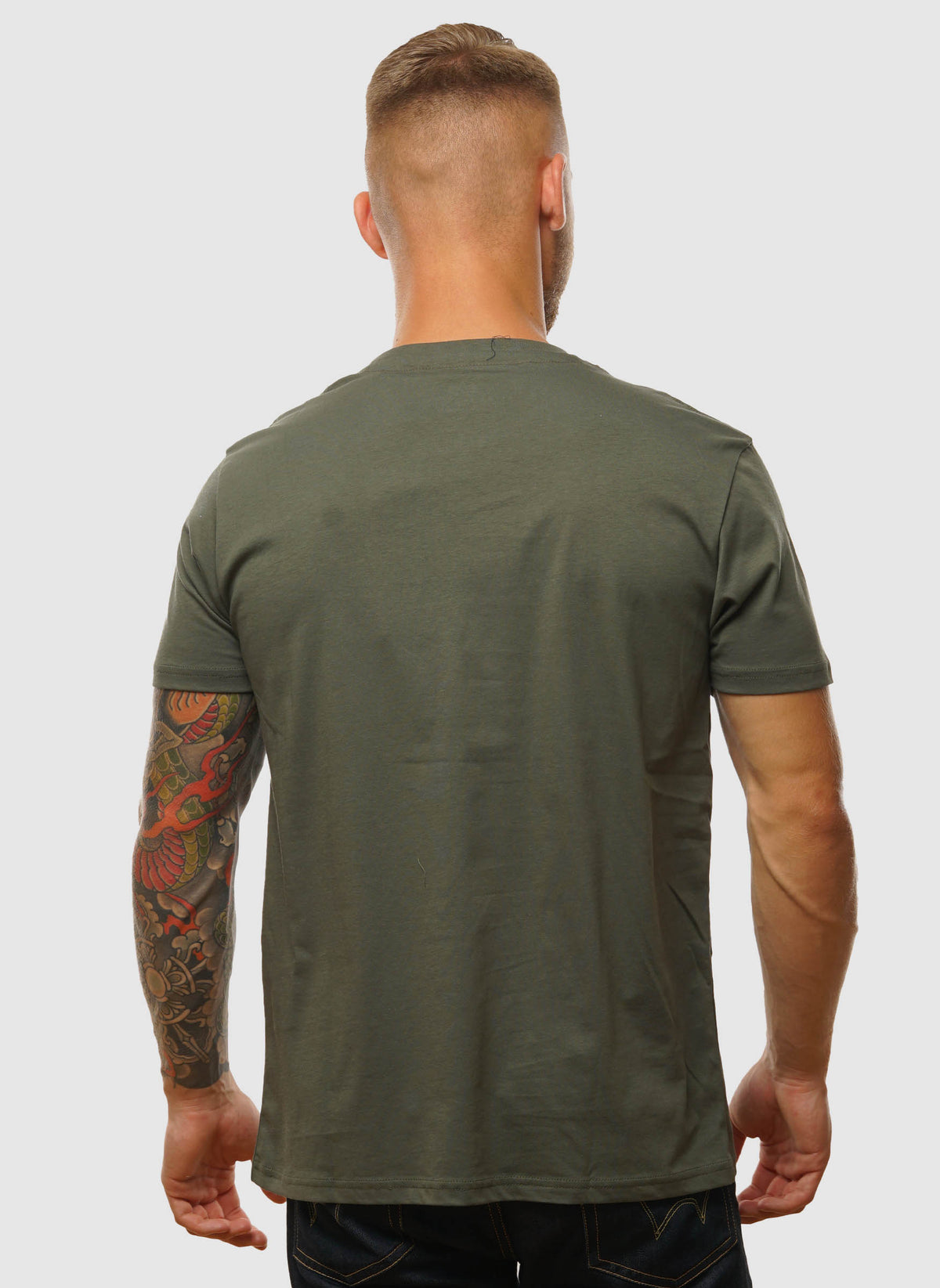 Alpha Label T-Shirt - Dark Olive