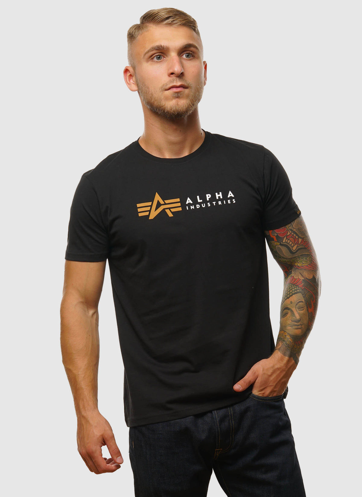 Alpha Label T-Shirt - Black