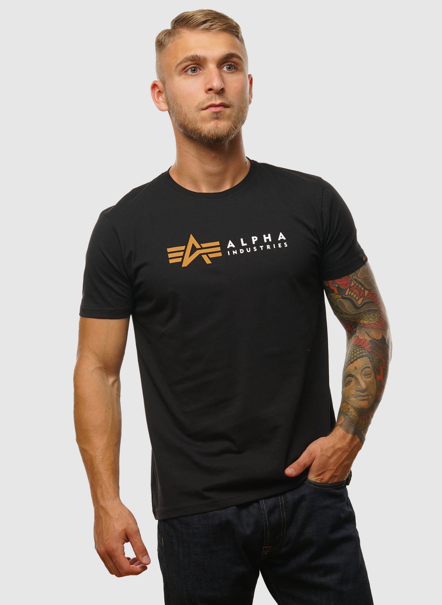 Alpha Label T-Shirt - Black