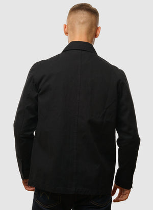 Standard Twill Overshirt - Black
