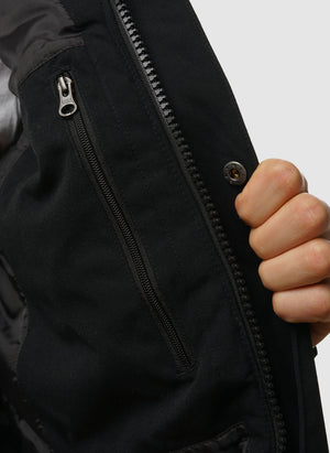 Standard Twill Overshirt - Black