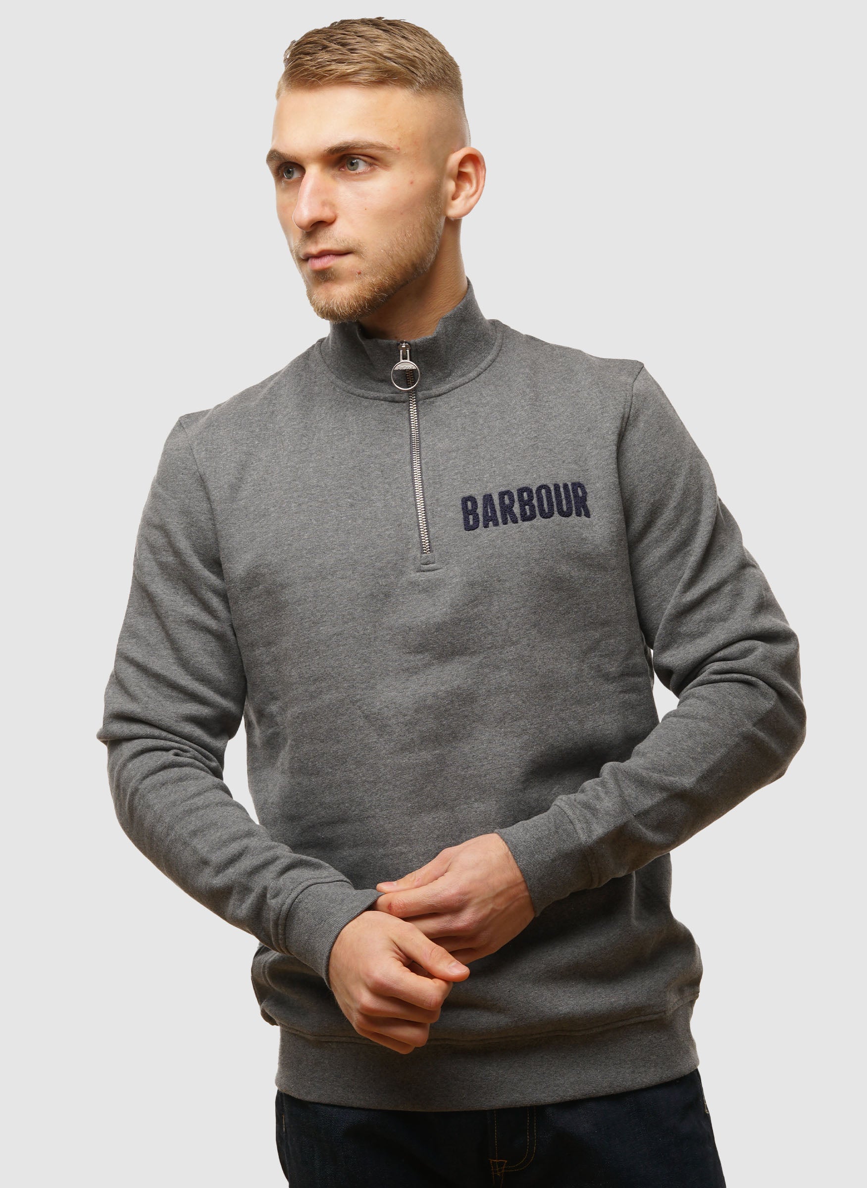 Sweatshirt zip neck hotsell
