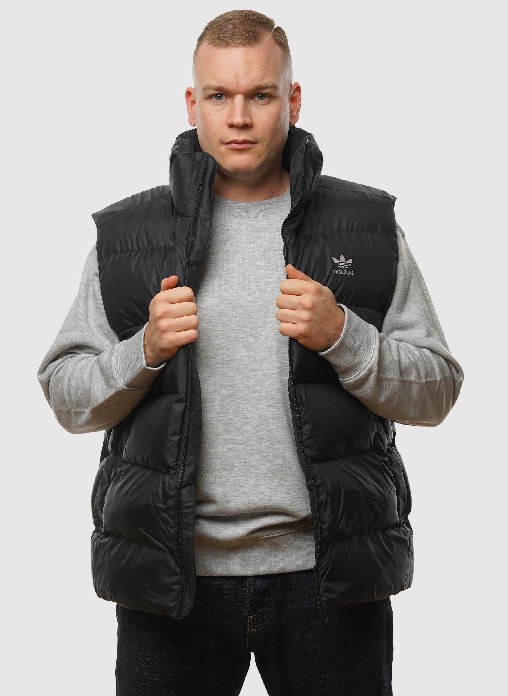 Tonal Puffer Vest Black The Smart Dresser