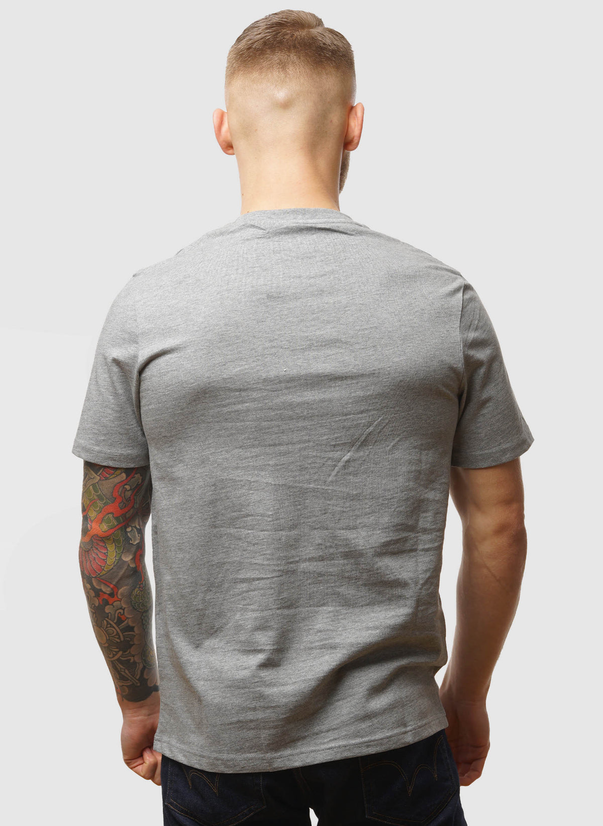 Plain T-Shirt - Mid Grey Marl