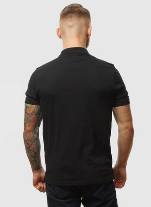 Tonal Eagle Poloshirt - Jet Black