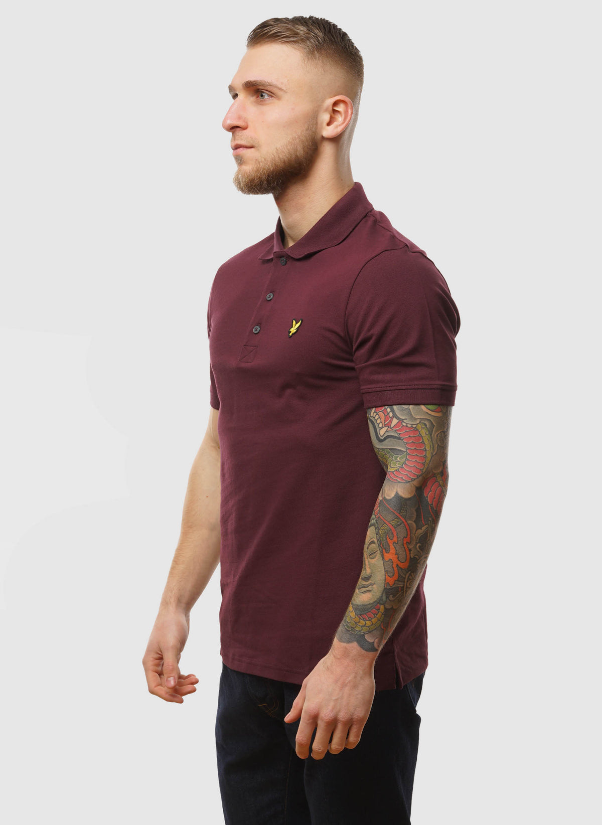 Plain Poloshirt - Burgundy