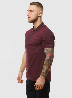 Plain Poloshirt - Burgundy