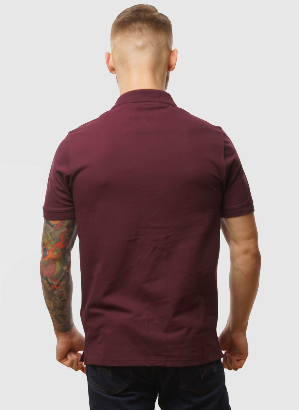 Plain Poloshirt - Burgundy
