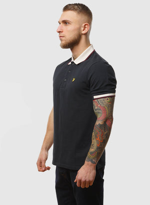 Half Tipped Poloshirt - Dark Navy