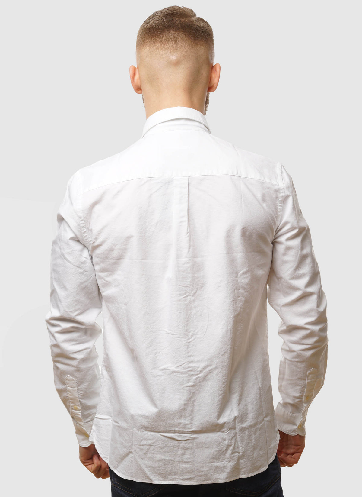 Plain Oxford Hemd - White