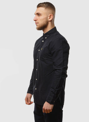 Plain Oxford Hemd - Dark Navy