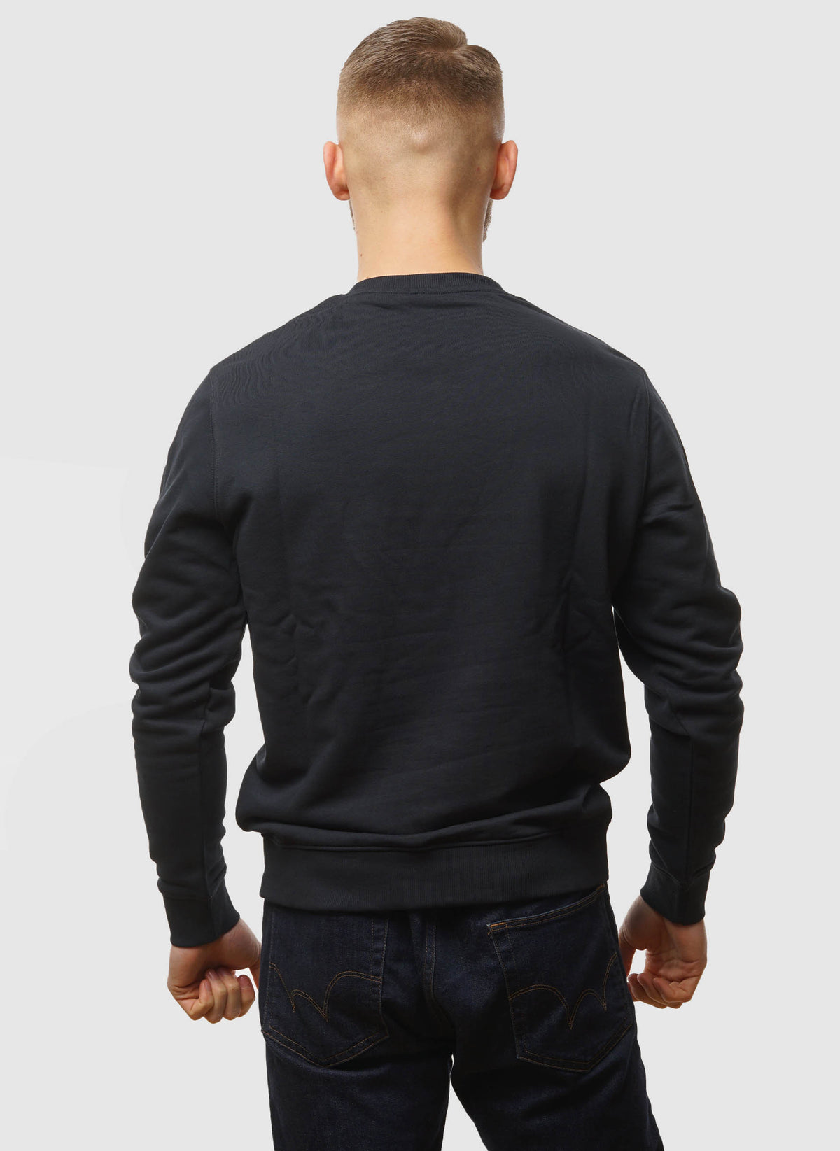 Tonal Eagle Crew Neck Sweatshirt - Dark Navy