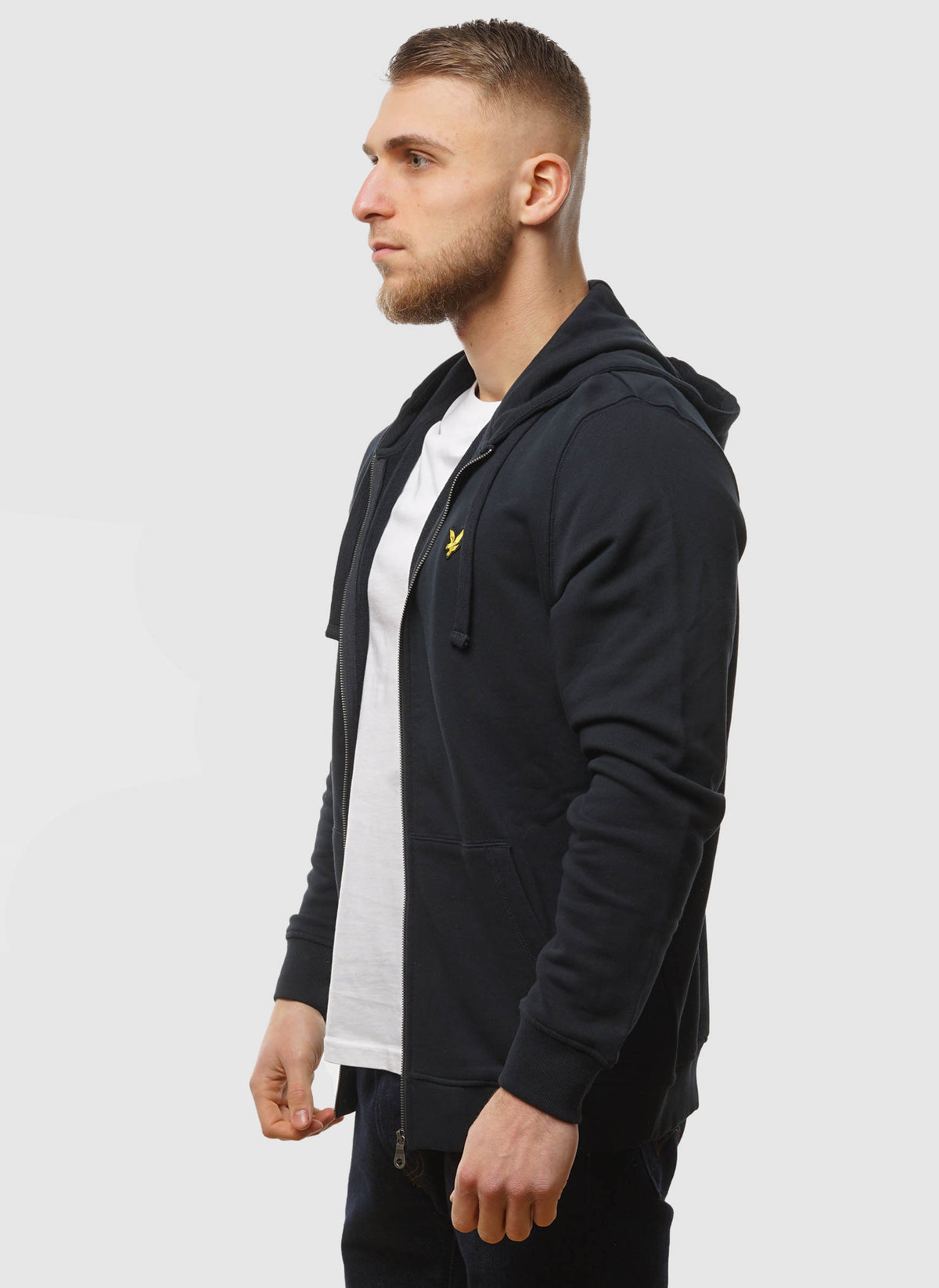 Zip Through Hoodie - Dark Navy