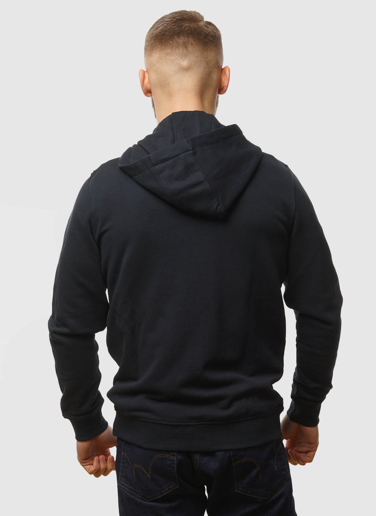 Zip Through Hoodie - Dark Navy