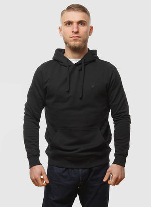 Tonal Eagle Pullover Hoodie - Jet Black