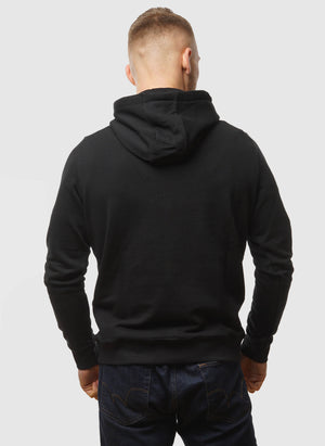 Tonal Eagle Pullover Hoodie - Jet Black