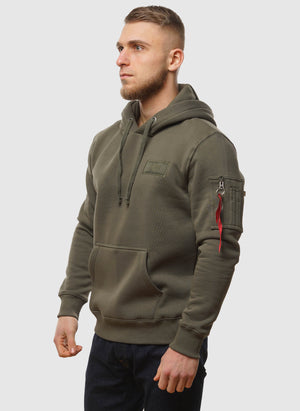 Backprint Hoodie - Dark Olive