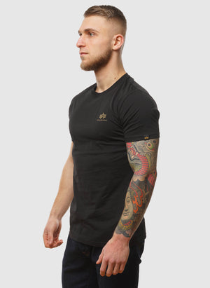 Backprint Camo T-Shirt - Black/Woodland