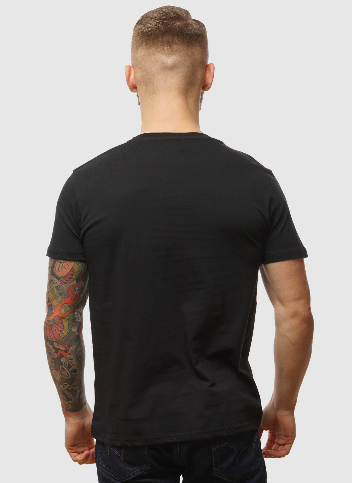 Basic T-Shirt - Black/Blue
