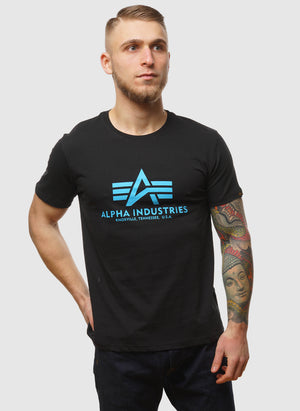 Basic T-Shirt - Black/Blue