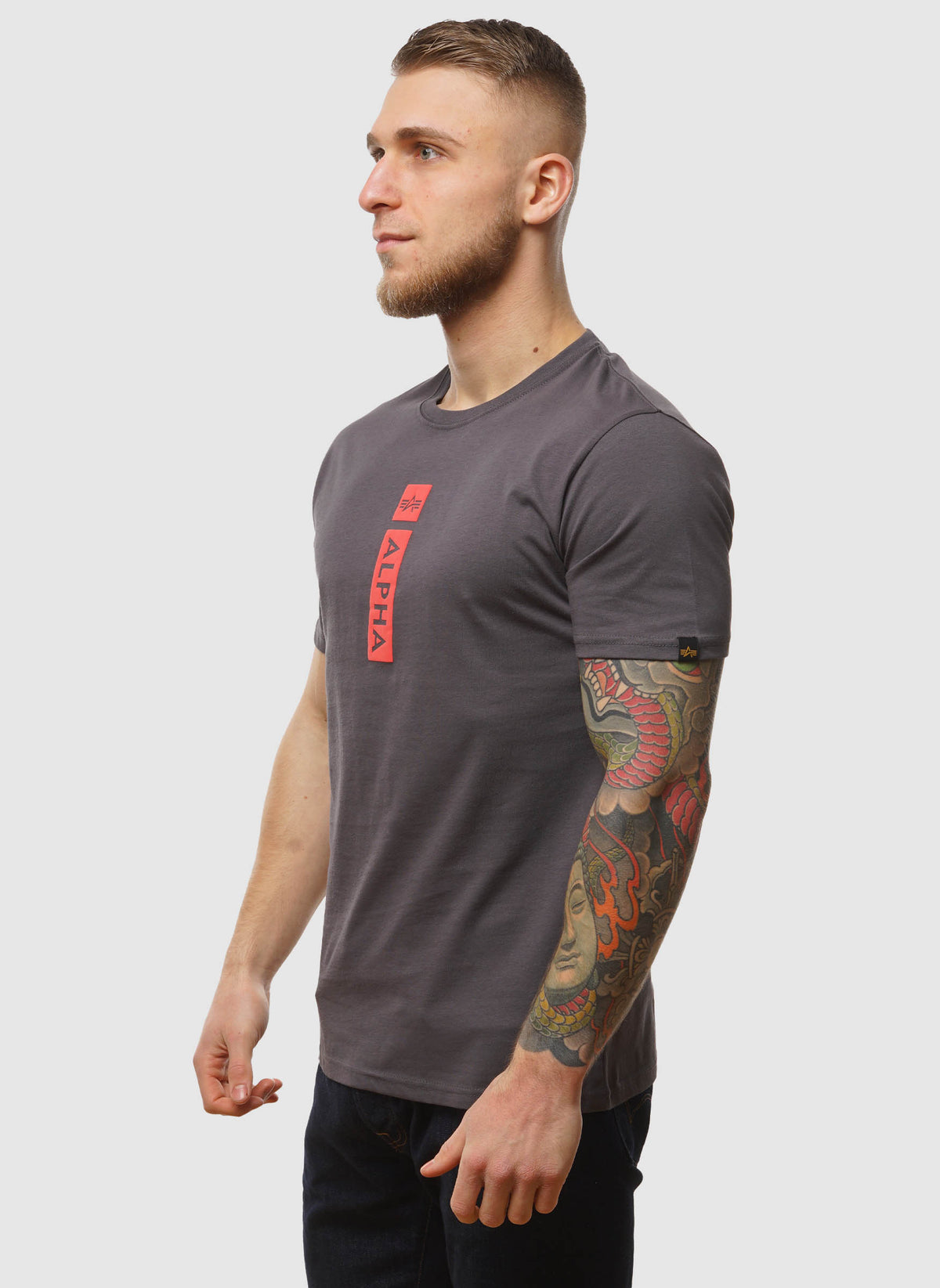 Puff Print T-Shirt - Vintage Grey