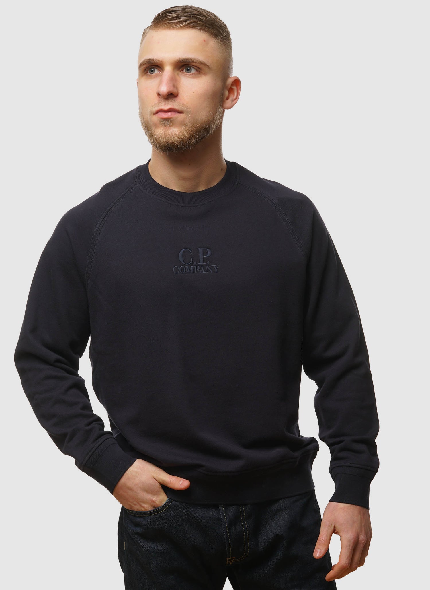 C.P. Logo Sweatshirt - Total Eclipse