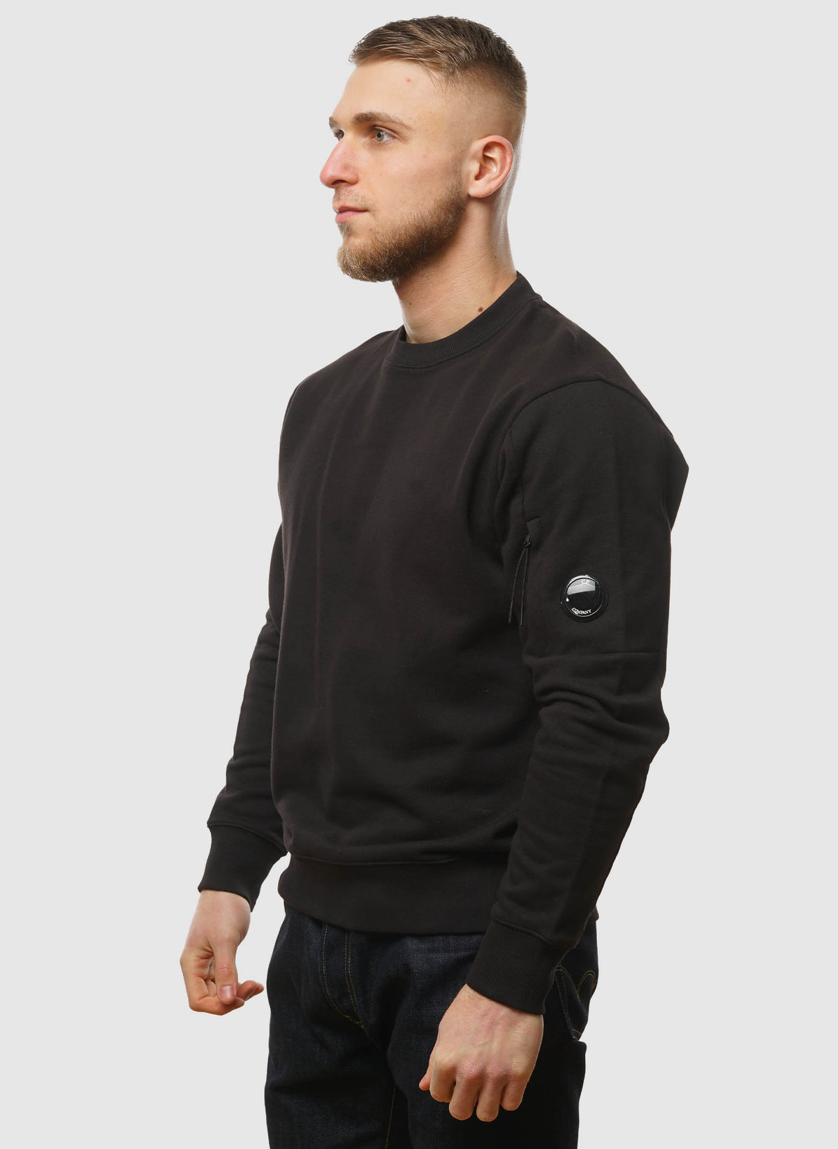 Lens Crew Neck Sweatshirt - Black