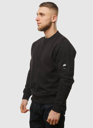 Lens Crew Neck Sweatshirt - Black