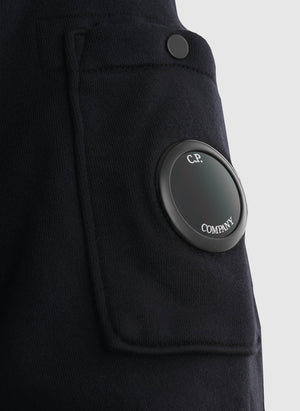 Cotton Fleece Lens Half-Zip - Total Eclipse