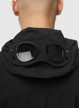 C.P. Shell-R Hooded Goggle Jacket - Black