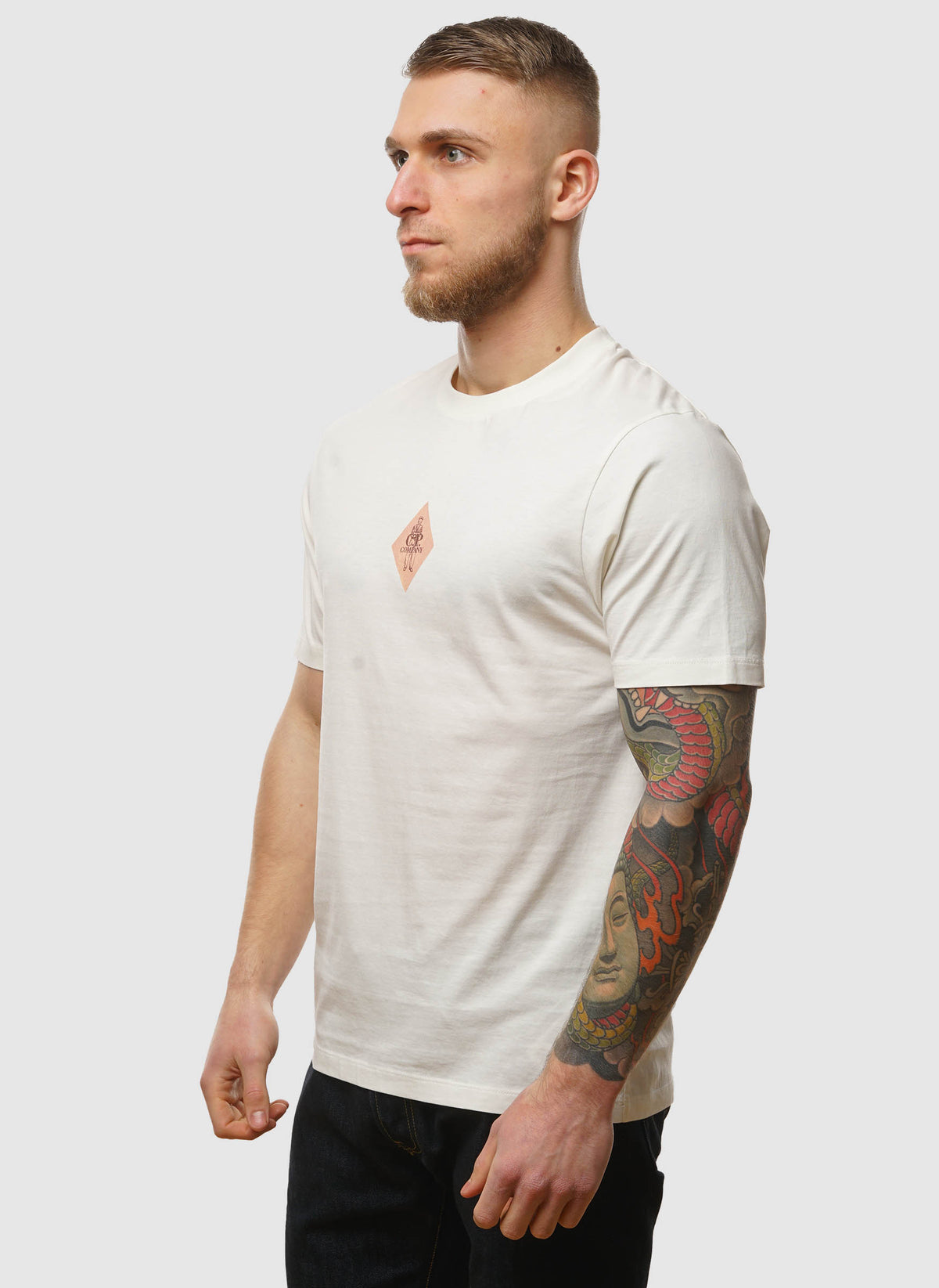 Front & Back Jersey T-Shirt - Gauze White