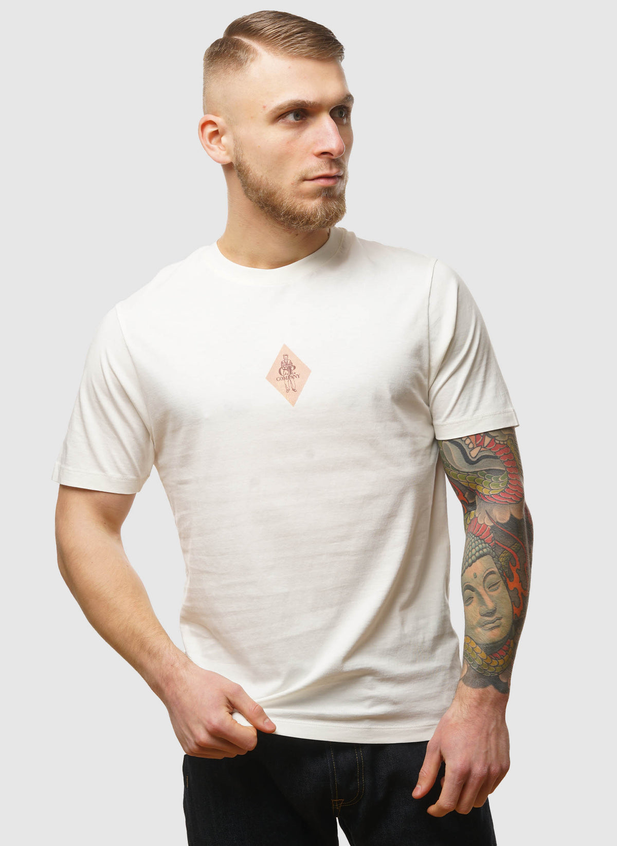 Front & Back Jersey T-Shirt - Gauze White