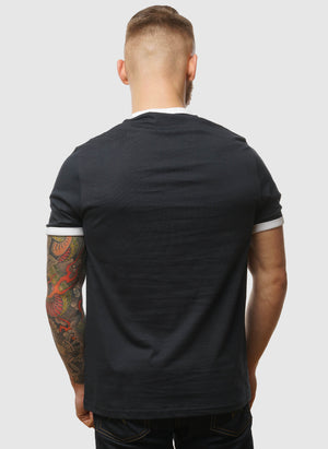 Ringer T-Shirt - Dark Navy/White
