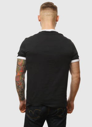 Ringer T-Shirt - Jet Black/White
