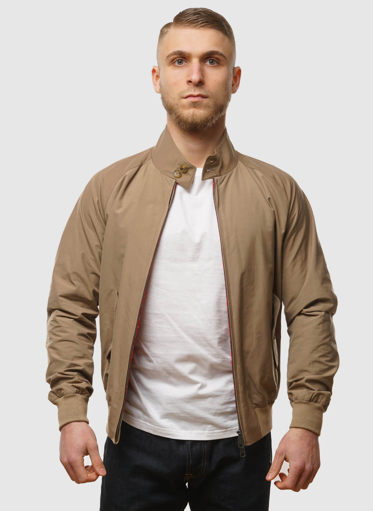 G9 Classic Harrington Jacket Tan - Main Image