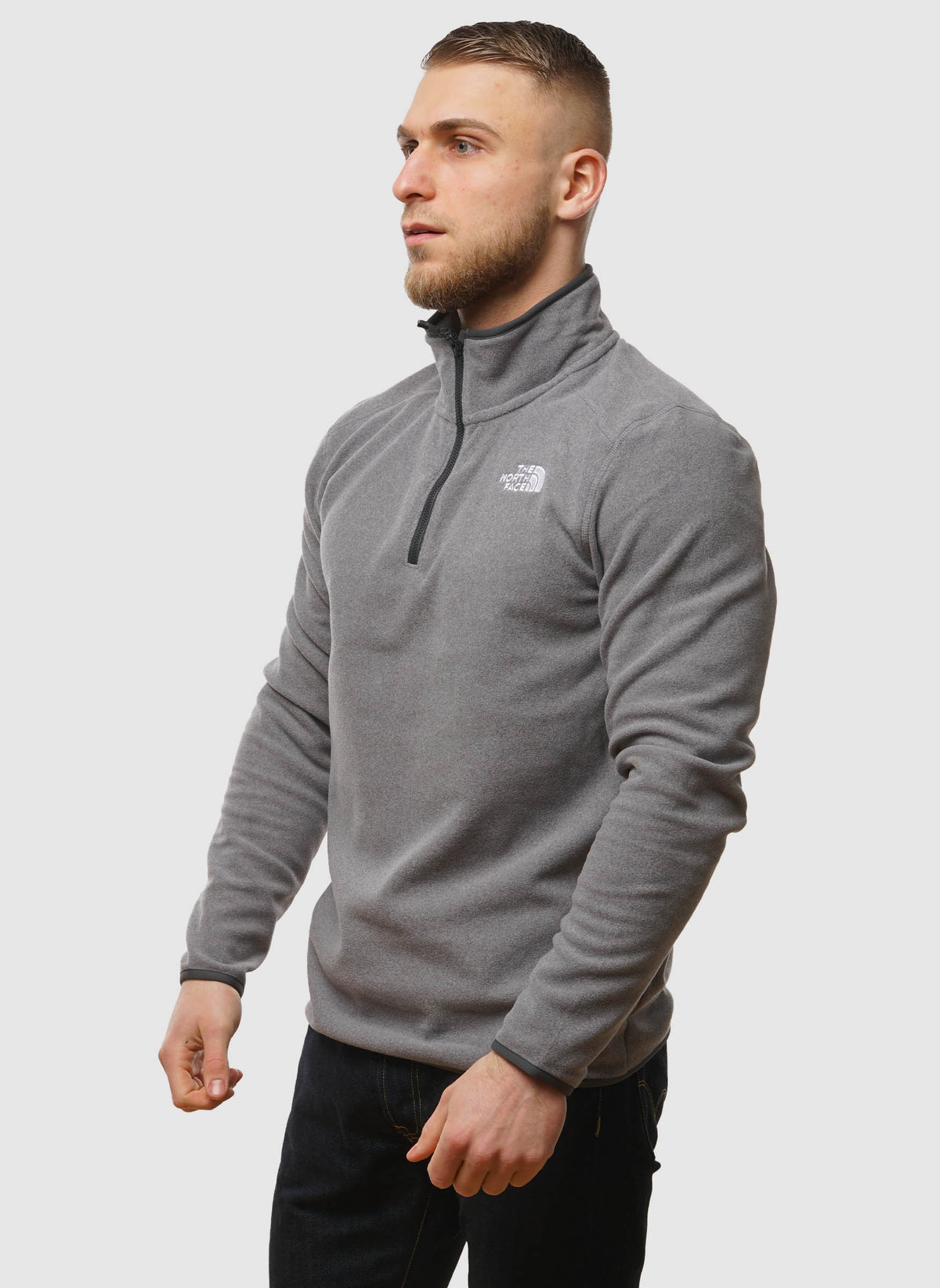 100 Glacier Fleece 1/4-Zip - Medium Grey Heather